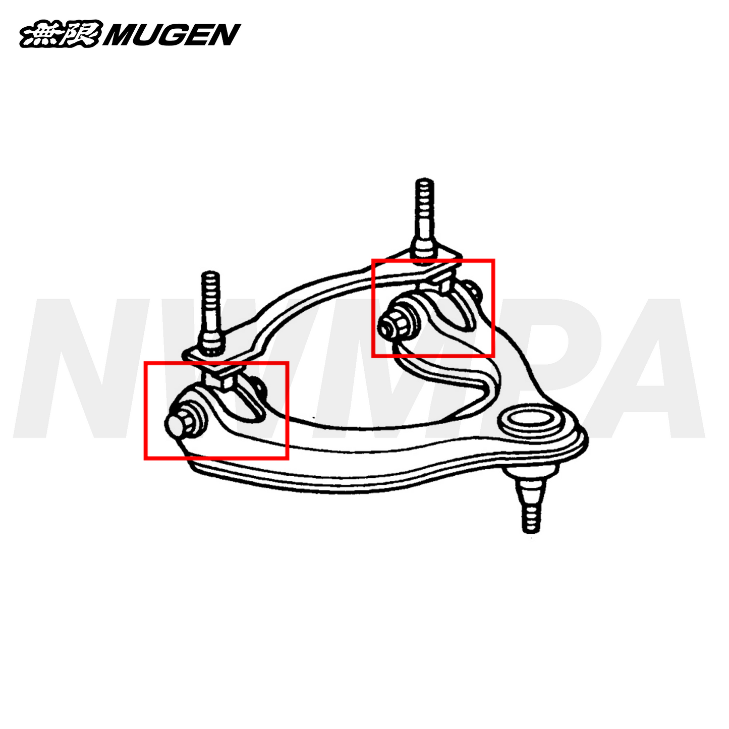 MUGEN BUSH SET, FRONT UPPER ARM - 4 PIECE SET - 94-01 INTEGRA GSR & TYPE R (EXCEPT