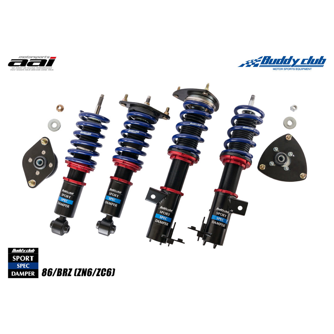 BUDDYCLUB SPORTS SPEC DAMPER AND COILOVER SPRING KIT TO SUIT TOYOTA 86 (FT) & SUBARU BRZ (ZN6)