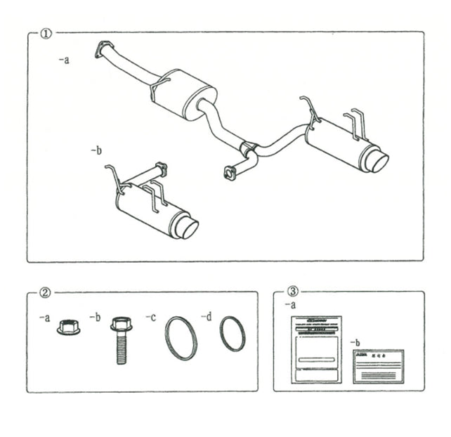 S2000 AP1 EXHAUST SYSTEM